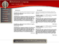 Приклад дизайну 
 юридичного сайту 